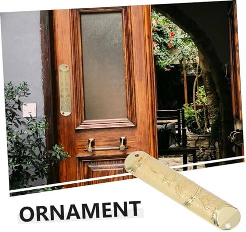 Metal Mezuzah Door Frame Decor Elegant Jewish Home Blessing