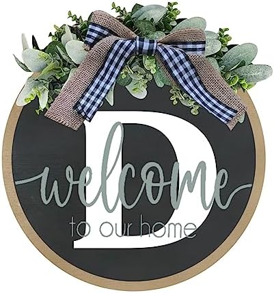 LEOP Initial Last Name Front Door Wreath 1