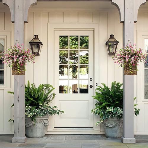 18 Inch Hydrangea Wreath Front Door Basket