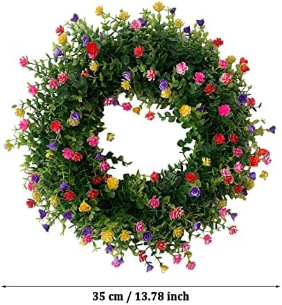Cakina Valentine Front Door Color Wreath