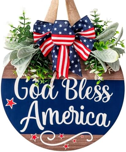 Patriotic Independence Day Welcome Wreath