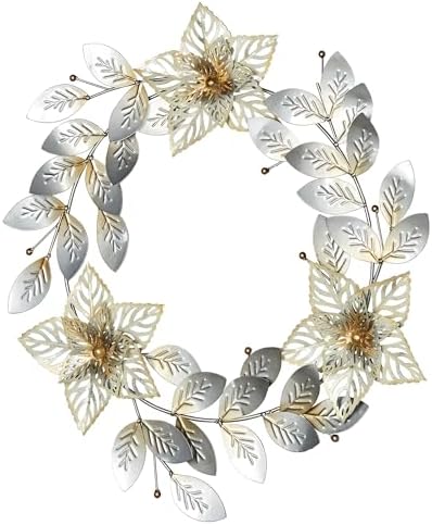 Touch of Class Metallic Sparkling Wreath Wall Art 26 Inch