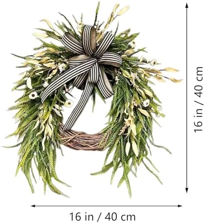 Artificial Summer Wreath with Tulips and Greenery