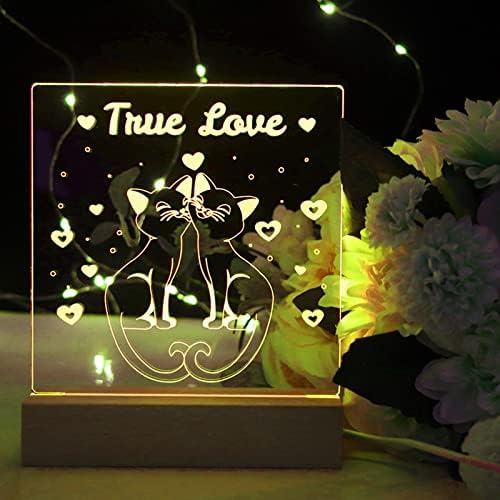 2Pcs Led Wooden Base Display Stand with Acrylic Sheets