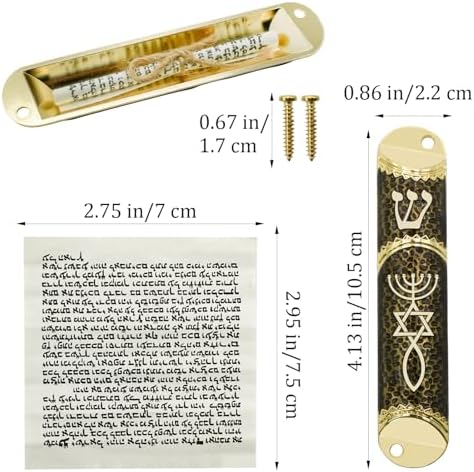 MrMrKura Mezuzah Scroll Door Ornament Black