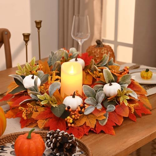 Waipfaru Fall Wreath for Front Door 22 Inches