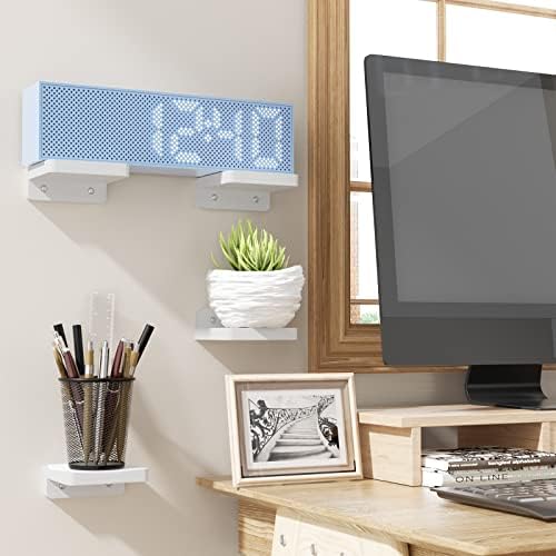 Sriwatan Mini Floating Shelves Set of 4 Washed White