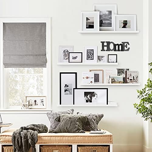 Forbena White Floating Shelves 36 Inches 4-Pack