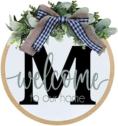 LEOP Initial Last Name Front Door Wreath