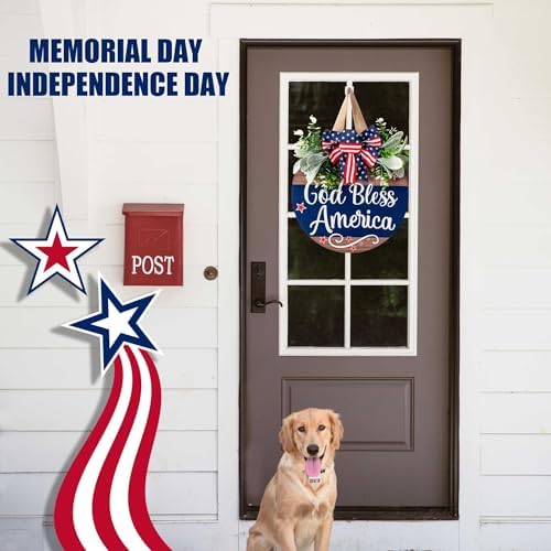 Patriotic Independence Day Welcome Wreath
