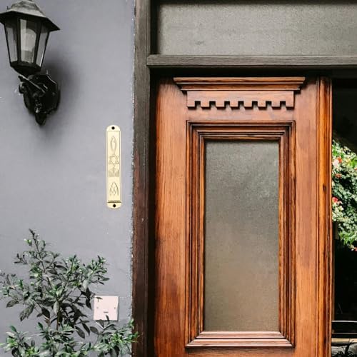 VOSAREA Antique Metal Mezuzah Scroll Door Accent