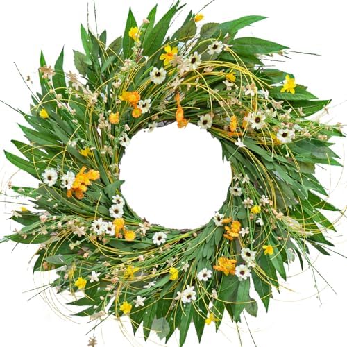 Soomeir Spring Green Wreath for Front Door