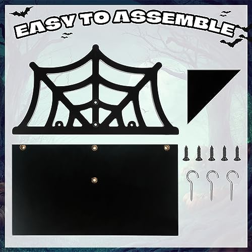 2 Pcs Halloween Spider Web Shelf Gothic Decor