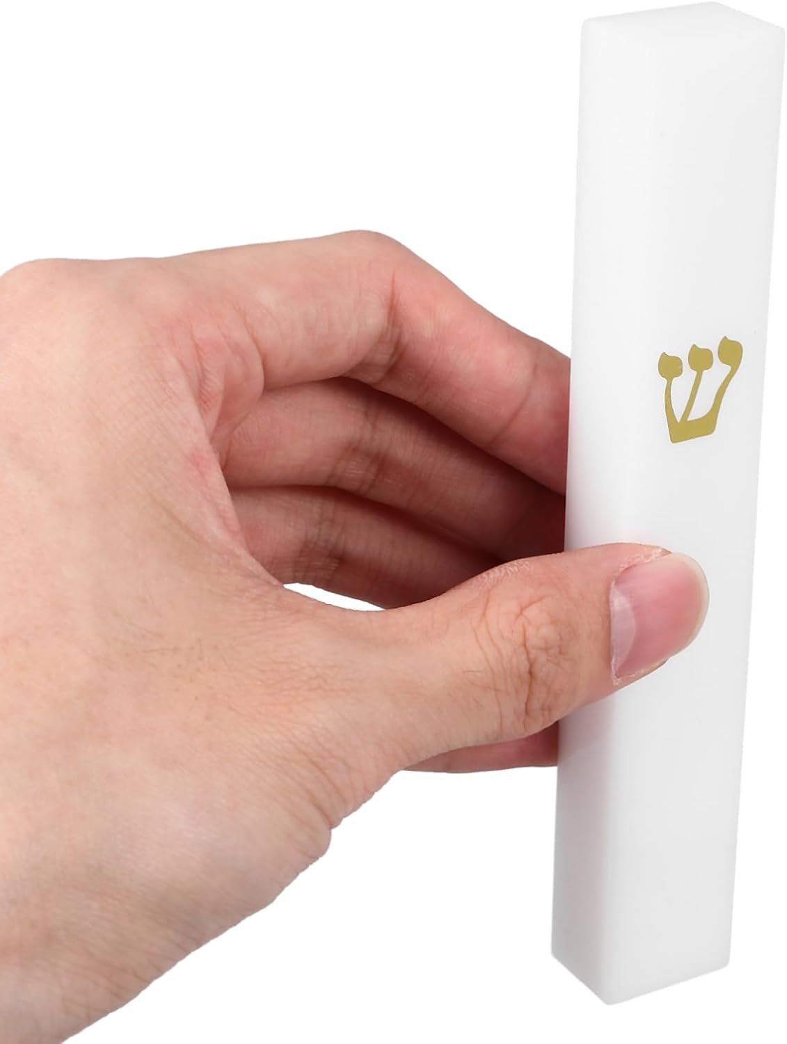 Cabilock White Decorative Resin Doorpost Craft Metal Mezuzah
