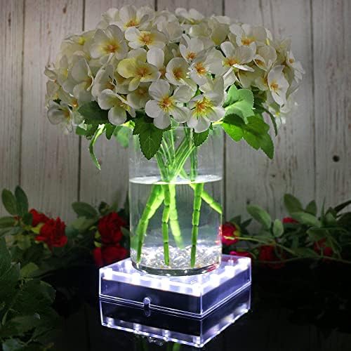 LARDUX 4 Pack LED Light Base for Glass Art Display