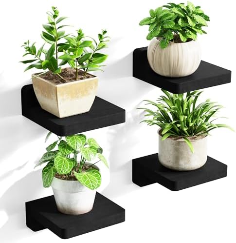 SRIWATANA 5 Inch Floating Shelves Set of 4