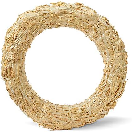 FloraCraft 12 Inch Natural Straw Wreath