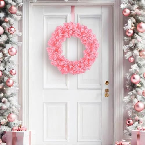 Light Pink Fir Artificial Christmas Wreath