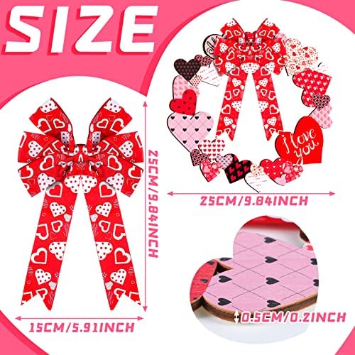 Yalikop Spring Heart Wreath Door Hanging Sign