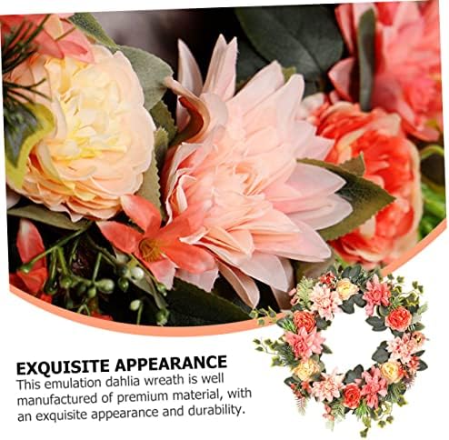 Eringogo Artificial Flower Garland Door Decor Spring Wreath