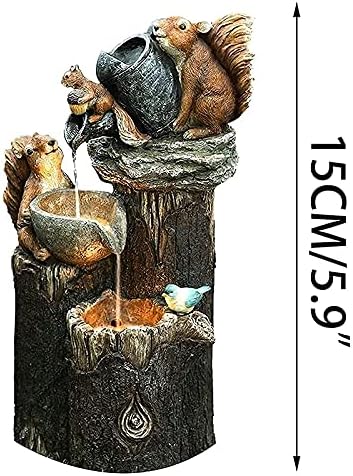 Resin Duck Family Fountain Outdoor Decor