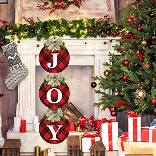 3pcs Buffalo Plaid Christmas Wreaths for Front Door
