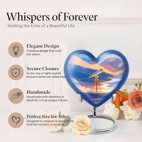 Decorative 3 Inch Urn Set for Cremation Ashes