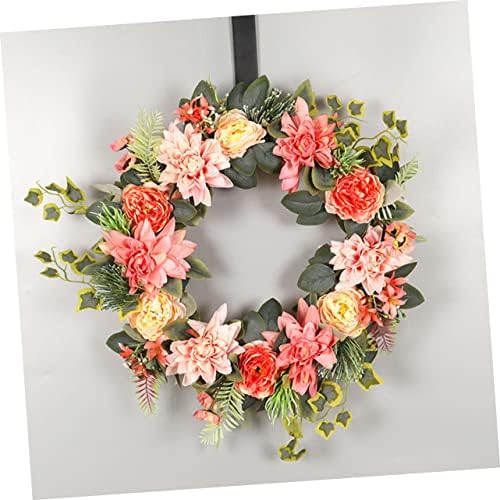 Eringogo Artificial Flower Garland Door Decor Spring Wreath