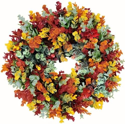 Fall Front Door Wreath 197 Inch Autumn Decor