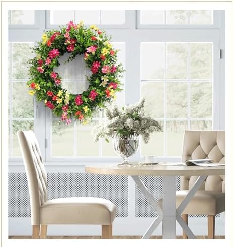 Welcome Wreath Front Door 18x18 Inch Decor Hanger