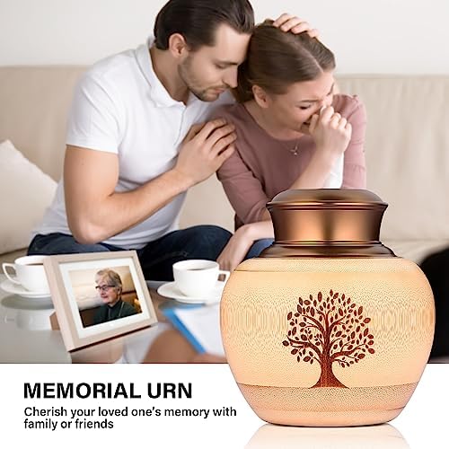 Elegant Bamboo Urn for Human Ashes Medium Capacity