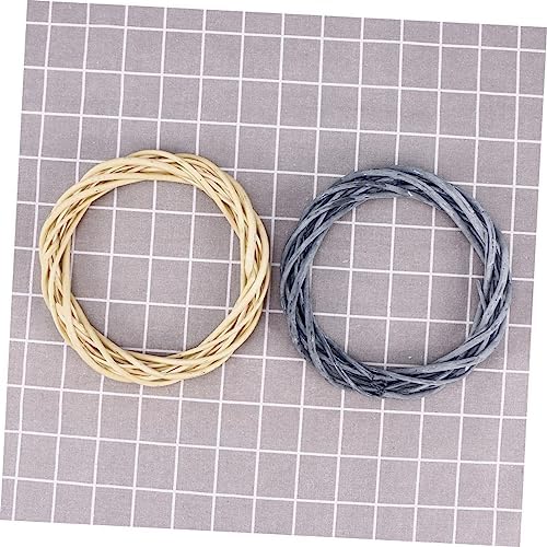 STOBAZA Wooden Willow Wreath Hanger for Year-Round Decor