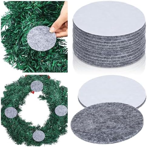 12 Pcs Grey Felt Door Wreath Pad Protector