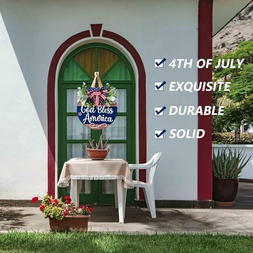 Patriotic Independence Day Welcome Wreath