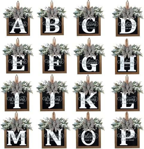 Customizable Family Name Wreath for Front Door