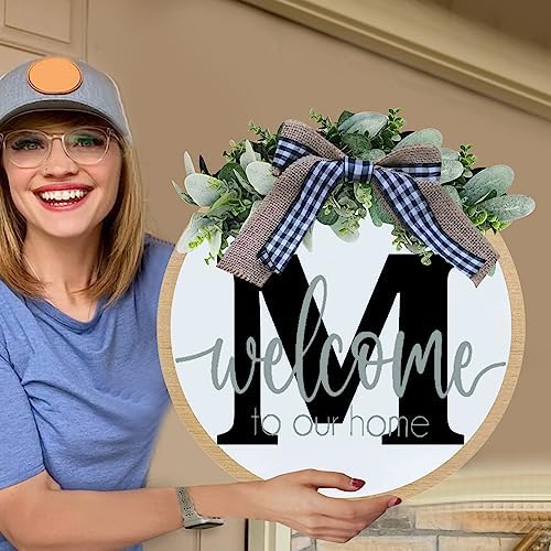 LEOP Initial Last Name Front Door Wreath
