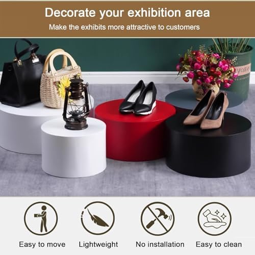 Round Display Pedestal Stand for Event Decor