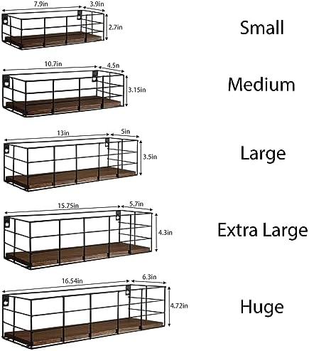 Fixwal Floating Shelves Set for Wall Storage