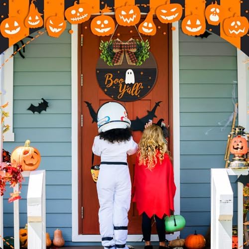 Halloween Wooden Ghost Sign Front Door Decor