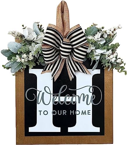Customizable Family Name Wreath for Front Door
