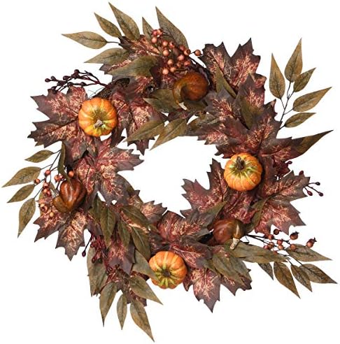 National Tree Company Artificial Autumn Wreath 24 in