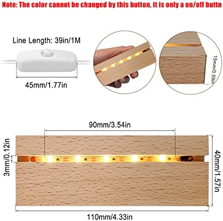 433 Inch Wooden LED Display Pedestal 4 Pcs