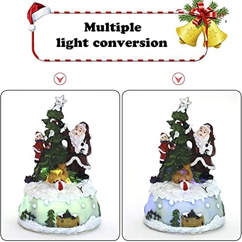 Beisto Christmas House Figurine with Light and Music
