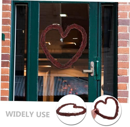Bohemian Style Heart Shaped Rattan Wreath Frame