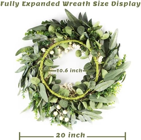 Eucalyptus Wreath for Front Door Spring Decor