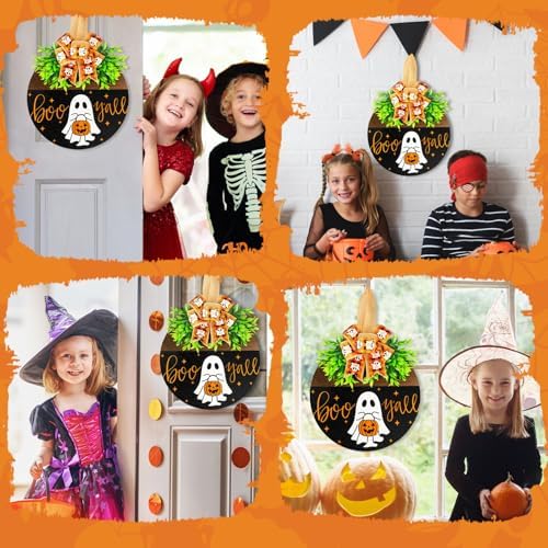 Denylo Pro Halloween Wood Welcome Sign