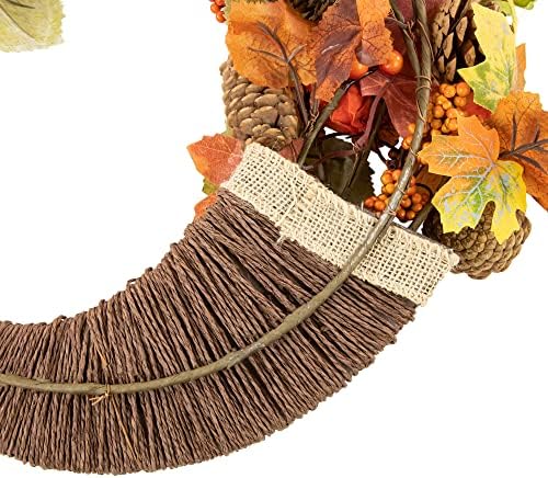 Northlight 20 Inch Autumn Decor Cornucopia Wreath