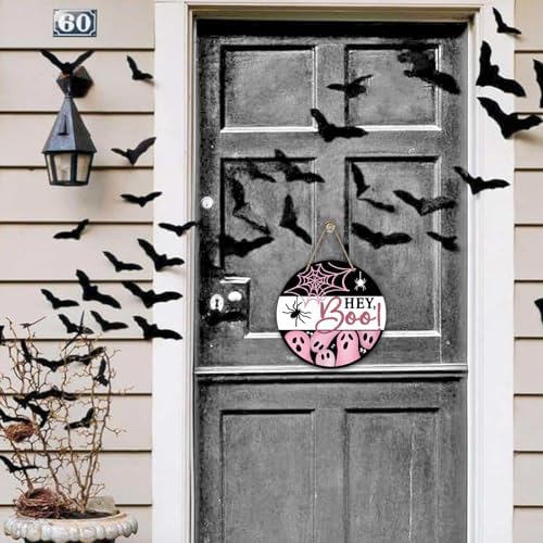 Deroro Halloween Hey Boo Sign Front Door Decor