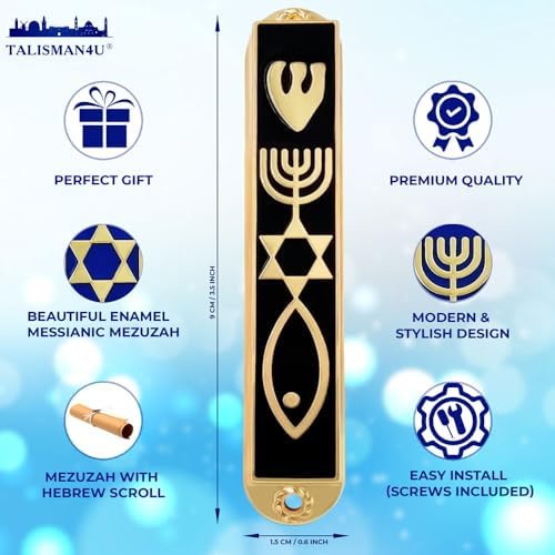 Protection Mezuzah Case with Scroll Black 35 Inch