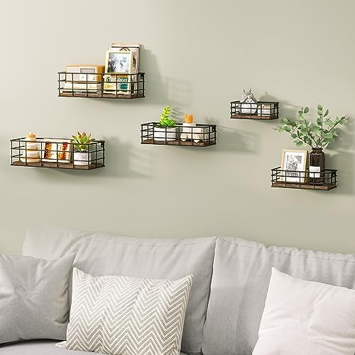 Fixwal Floating Shelves Set for Wall Storage